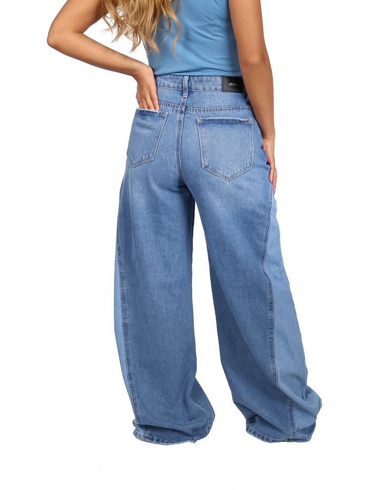Pantalón Juliette Wide Leg Color Stone para Mujer