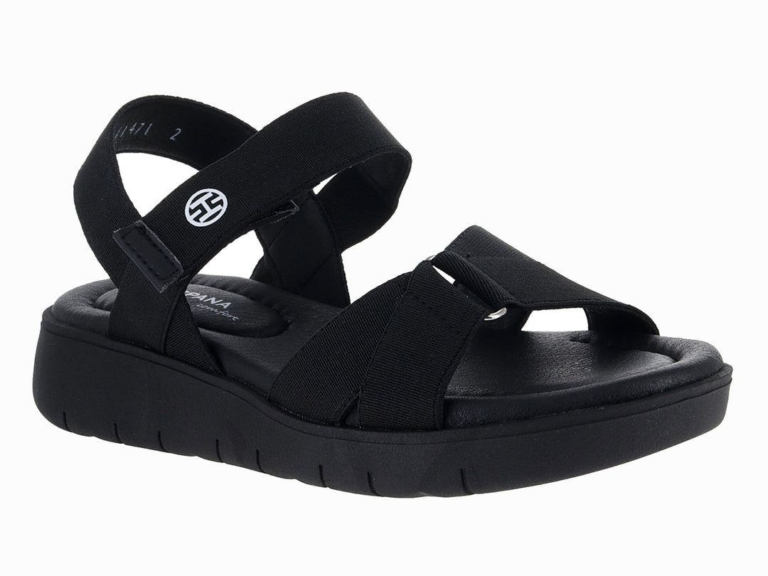 Sandalias de Plataforma Hispana Negro para Mujer