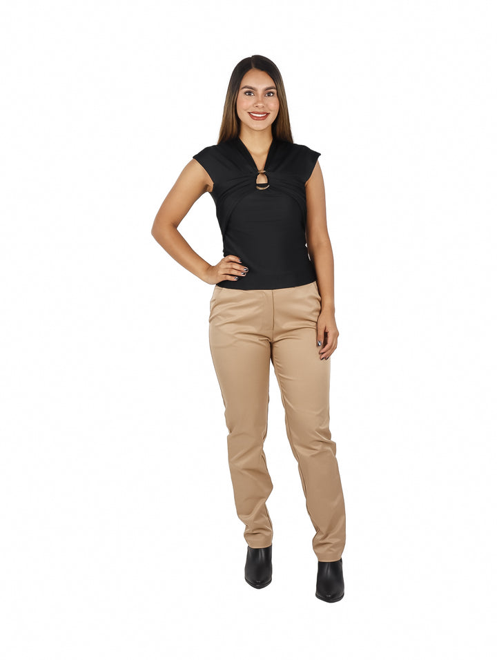 Blusa London Fashion Negro para Mujer
