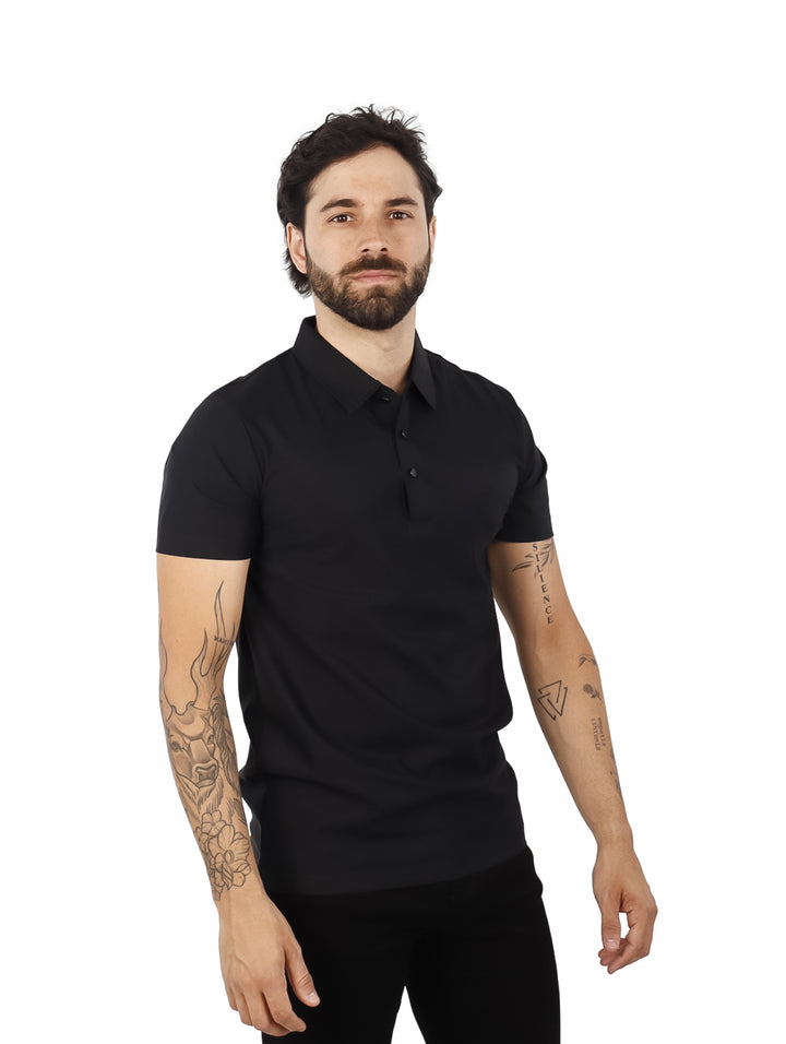 Playera Polo ATOK Negro para Hombre