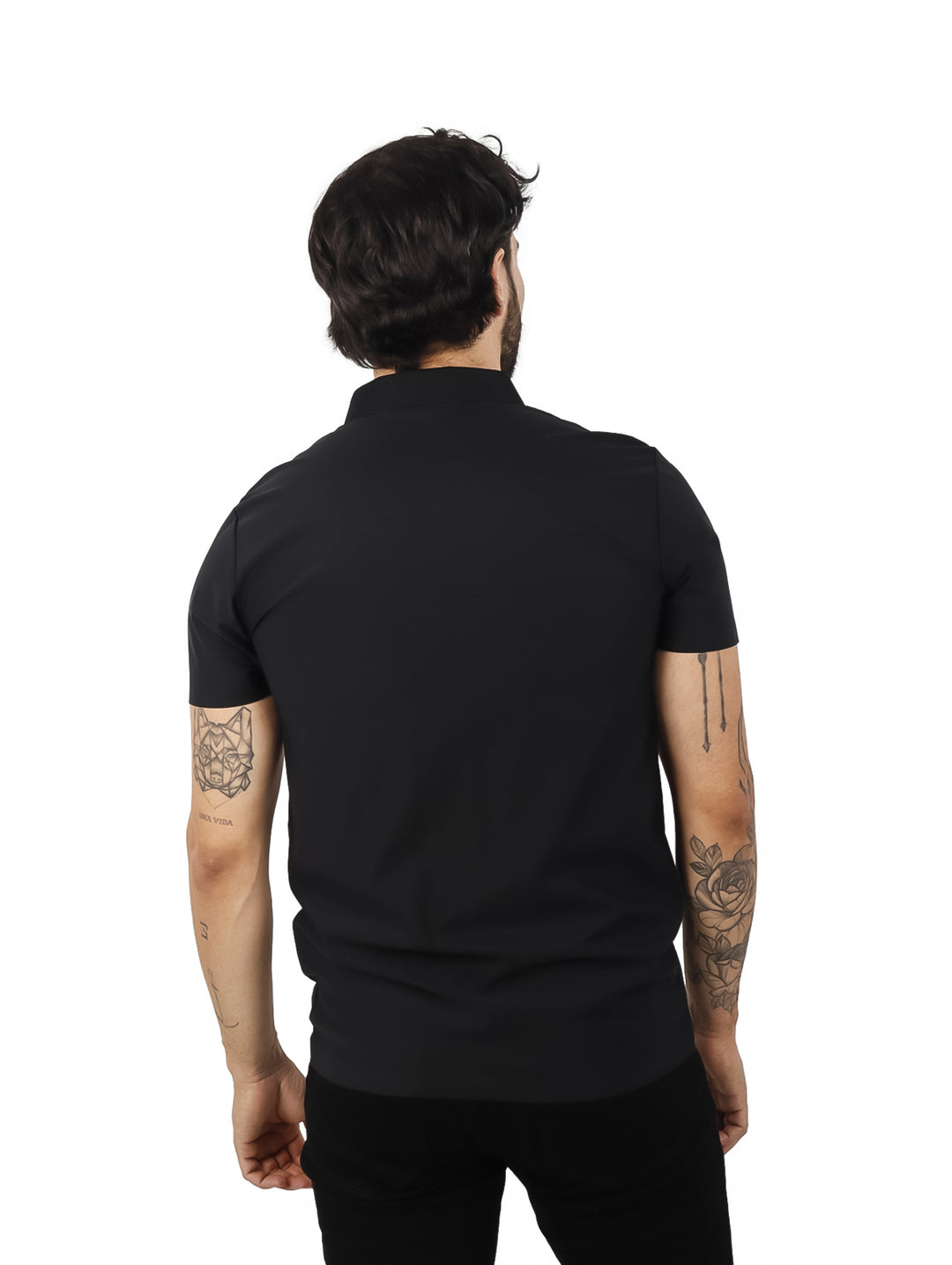 Playera Polo ATOK Negro para Hombre