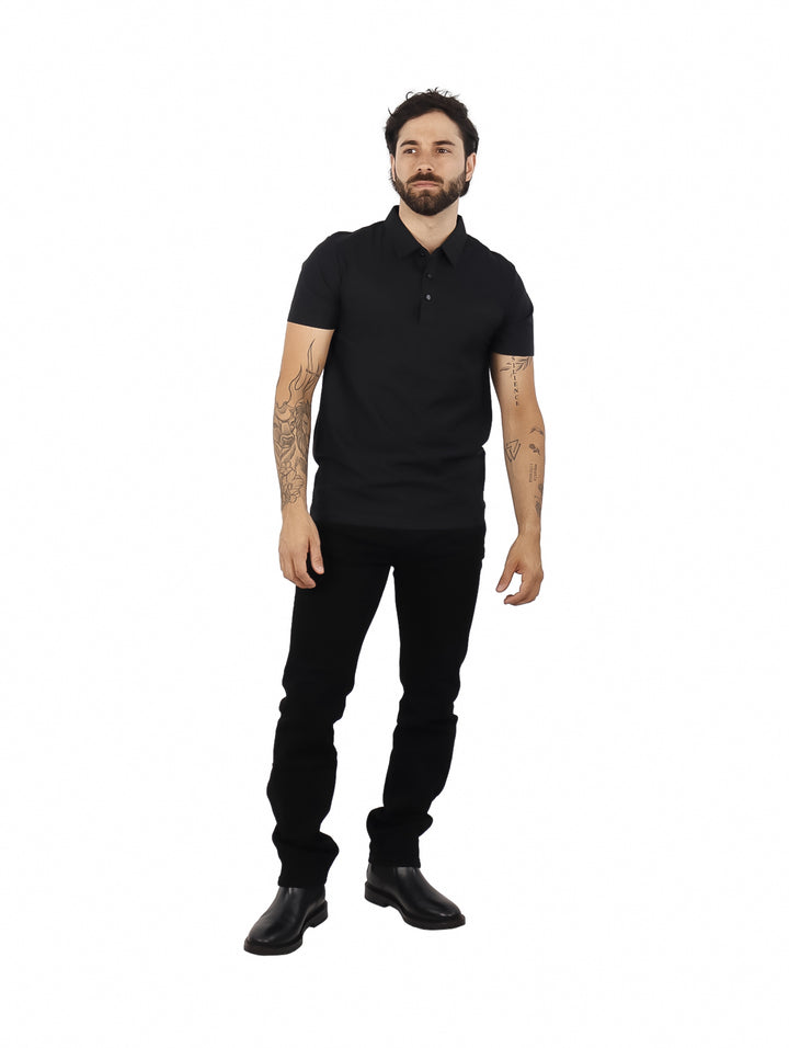 Playera Polo ATOK Negro para Hombre