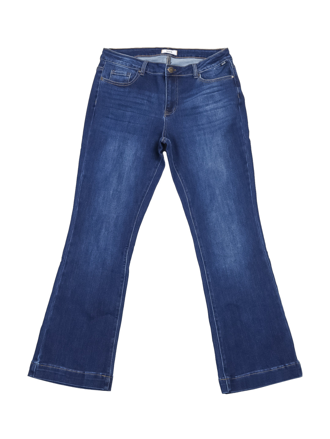 Jeans Max Denim Anchos Color Azul para Mujer