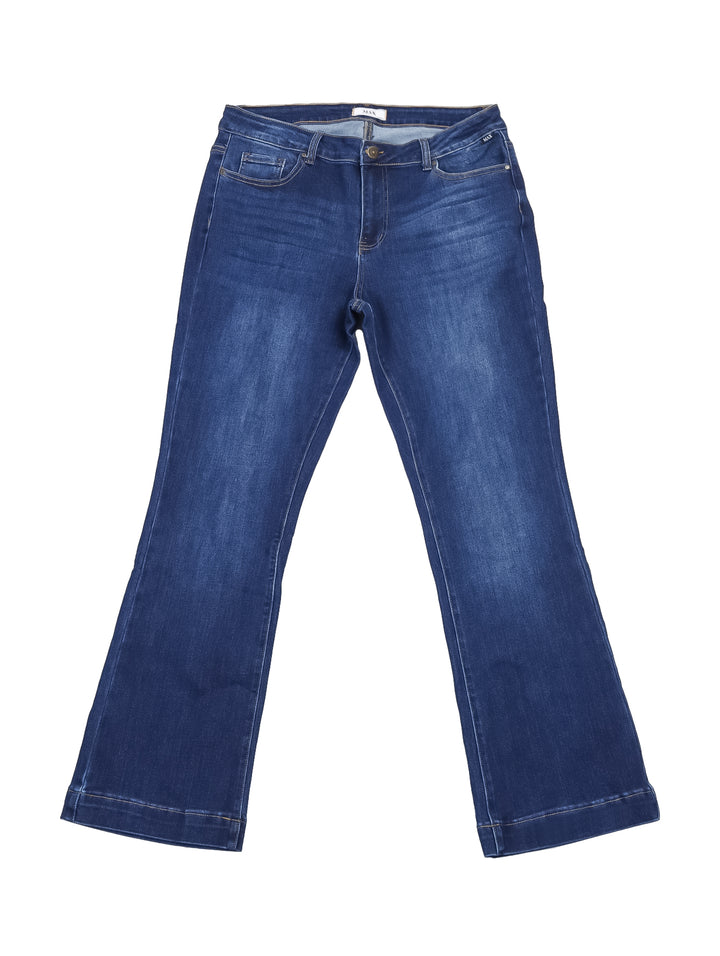 Jeans Max Denim Anchos Color Azul para Mujer