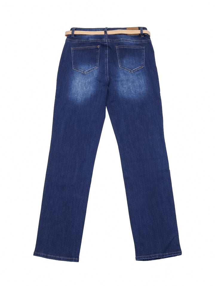 Jeans Max Denim Skinny Color Stone Obscuro para Mujer