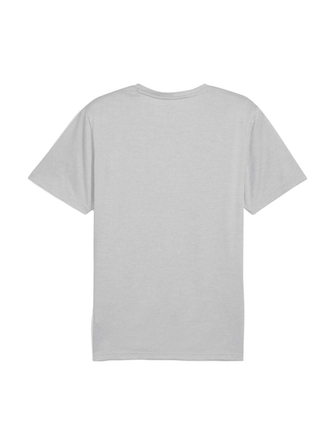 Camiseta PUMA de color gris claro con logo de gato delineado en el pecho.