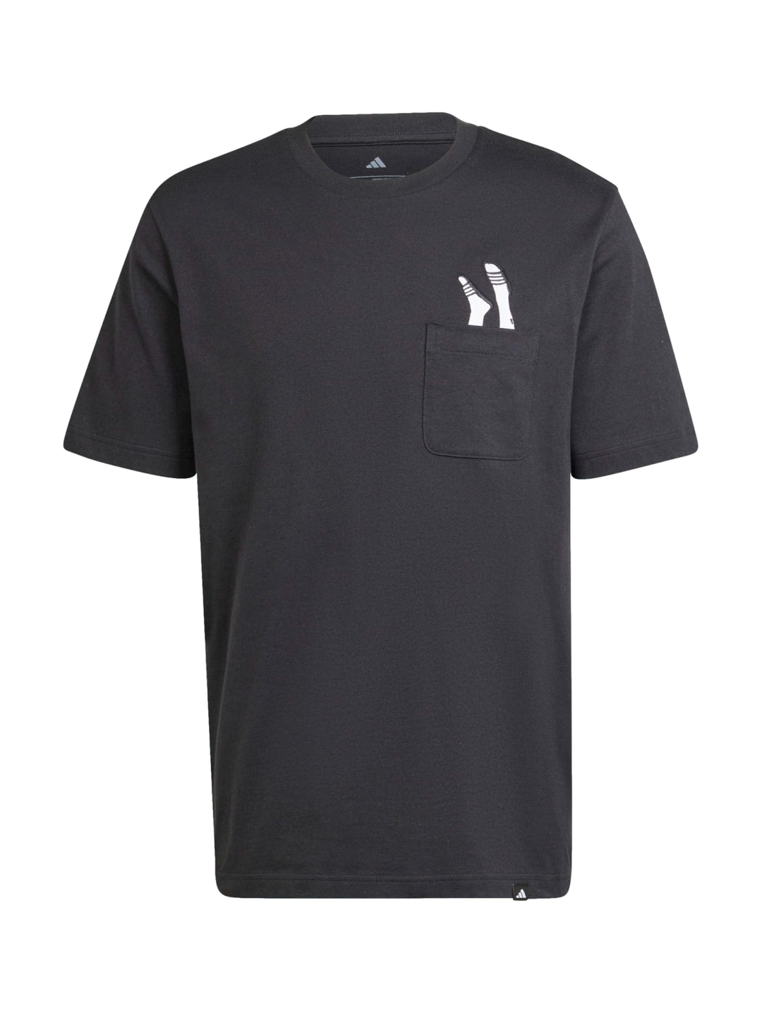 Playera Adidas Lounge Slides Graphic Pocket Negro para Hombre