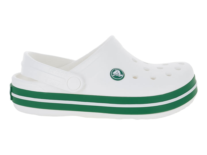 Sandalias Crocs Crocband Blanco y Verde para Niño
