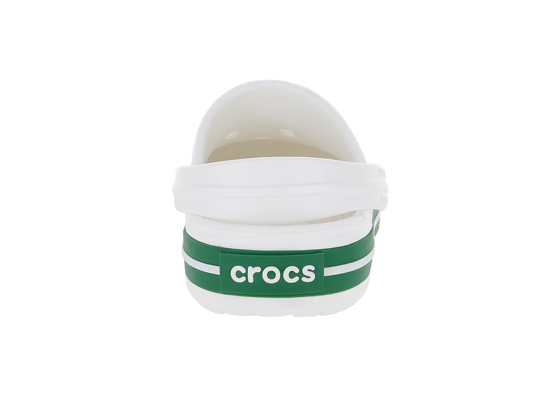 Sandalias Crocs Crocband Blanco y Verde para Niño