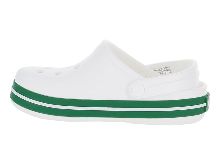 Sandalias Crocs Crocband Blanco y Verde para Niño
