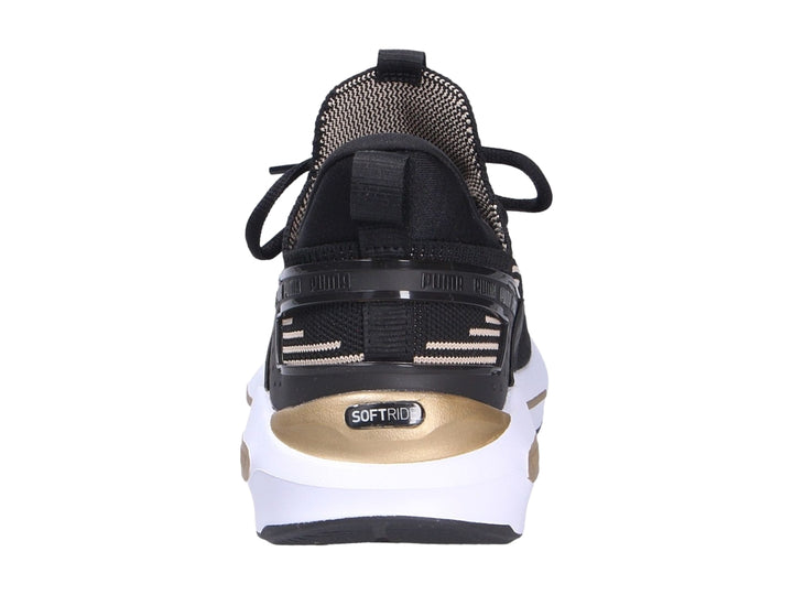 Tenis PUMA Softride Enzo 5 Hype Negro y Dorado para Mujer
