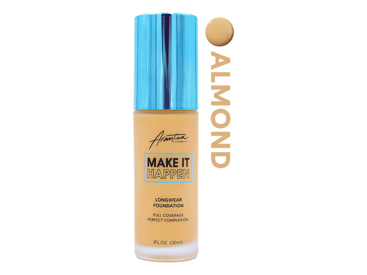 Base Líquida Arantza Cosmetics Almond Cobertura Total para Mujer