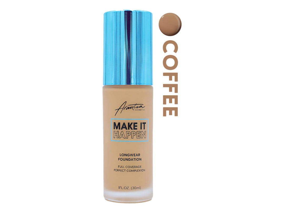 Base Líquida Arantza Cosmetics Coffee Cobertura Total para Mujer