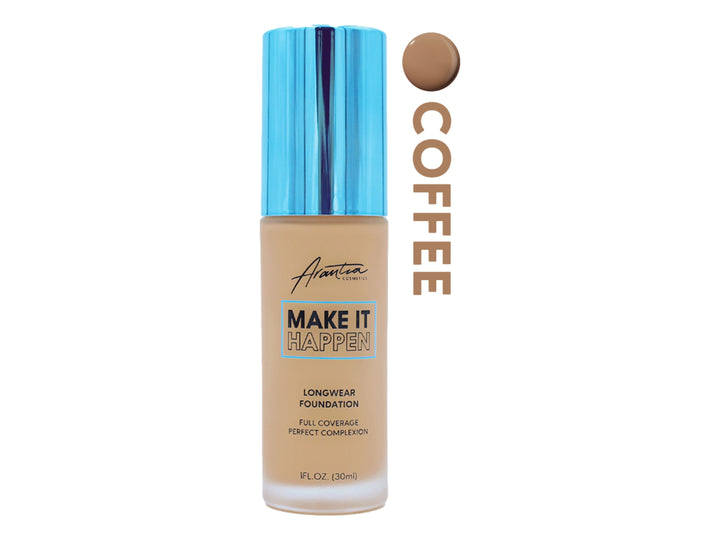 Base Líquida Arantza Cosmetics Coffee Cobertura Total para Mujer