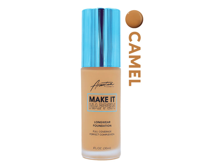 Base Líquida Arantza Cosmetics Camel Cobertura Total para Mujer