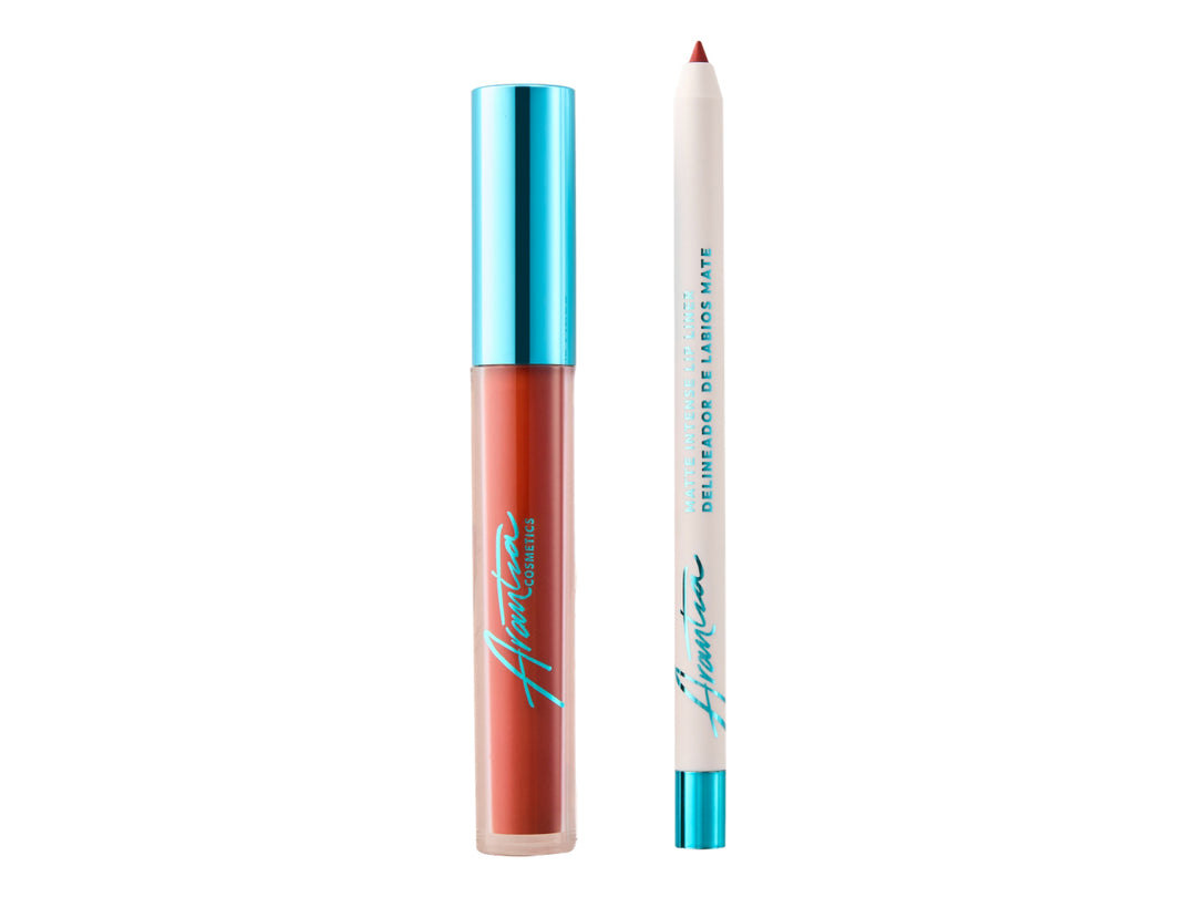 Combo Labial Matte Intense Arantza Cosmetics Dark Macchiato para Mujer