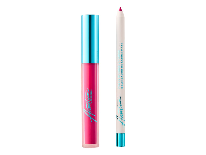 Arantza Cosmetics Combo Labial Matte Intense Pink Saphire para Mujer