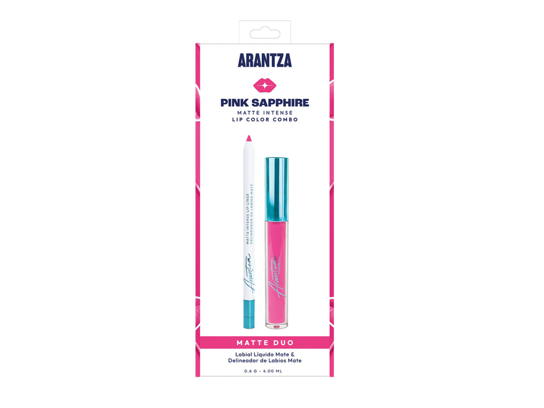Arantza Cosmetics Combo Labial Matte Intense Pink Saphire para Mujer