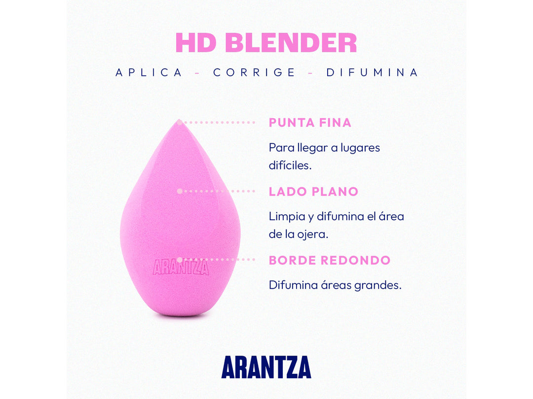 Esponja de Maquillaje Arantza Cosmetics Rosa HD Blender Unisex