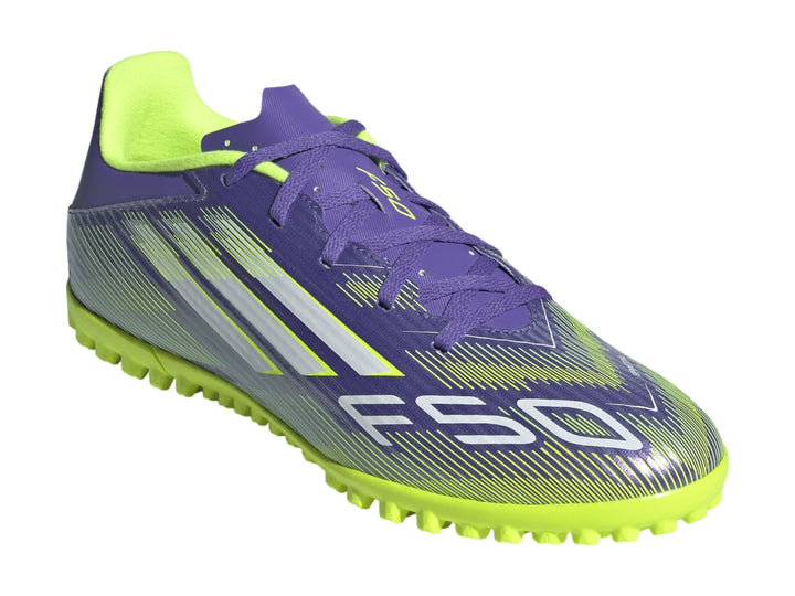 Tenis de Fútbol Adidas F50 Club TF Morado para Niño