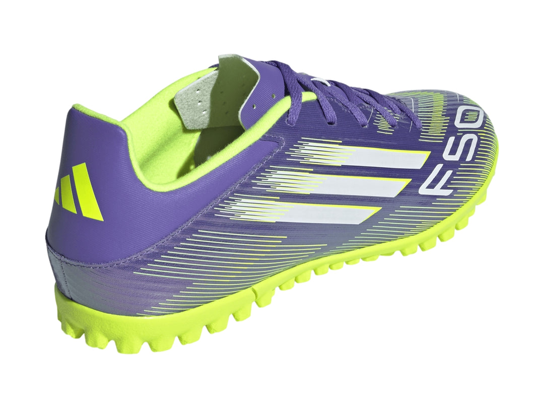 Tenis de Fútbol Adidas F50 Club TF Morado para Niño