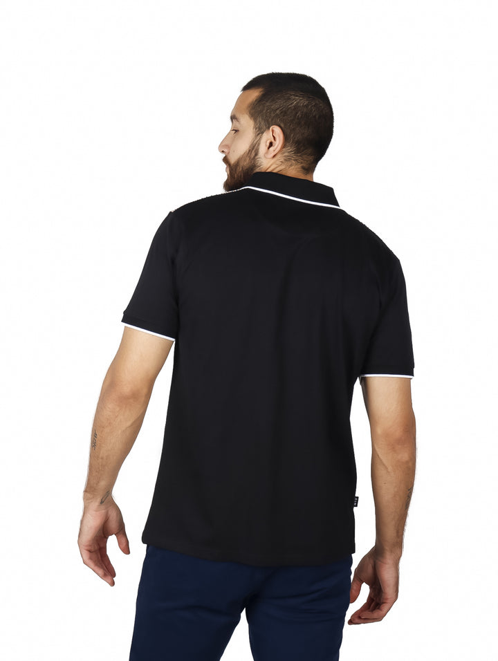 Playera Polo NYD Jeans Negro Hombre