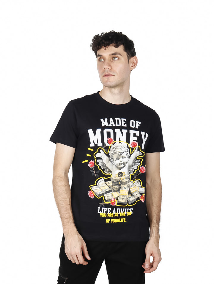 Playera Yakuza Estampado Gráfico Color Negro