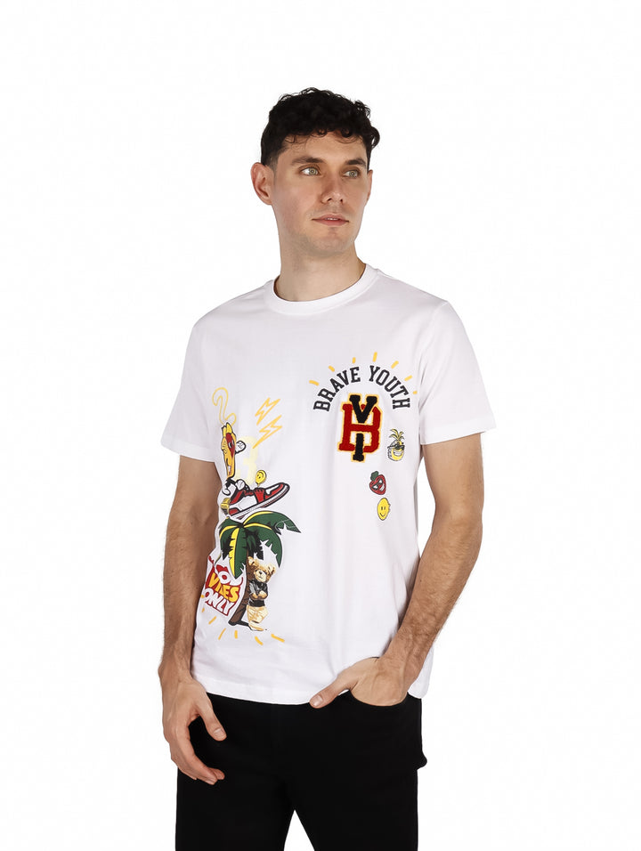 Playera Yakuza Blanca para Hombre