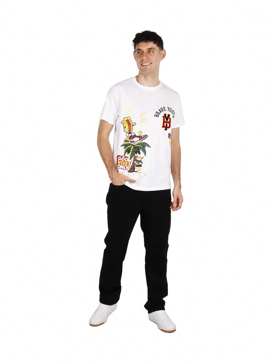 Playera Yakuza Blanca para Hombre
