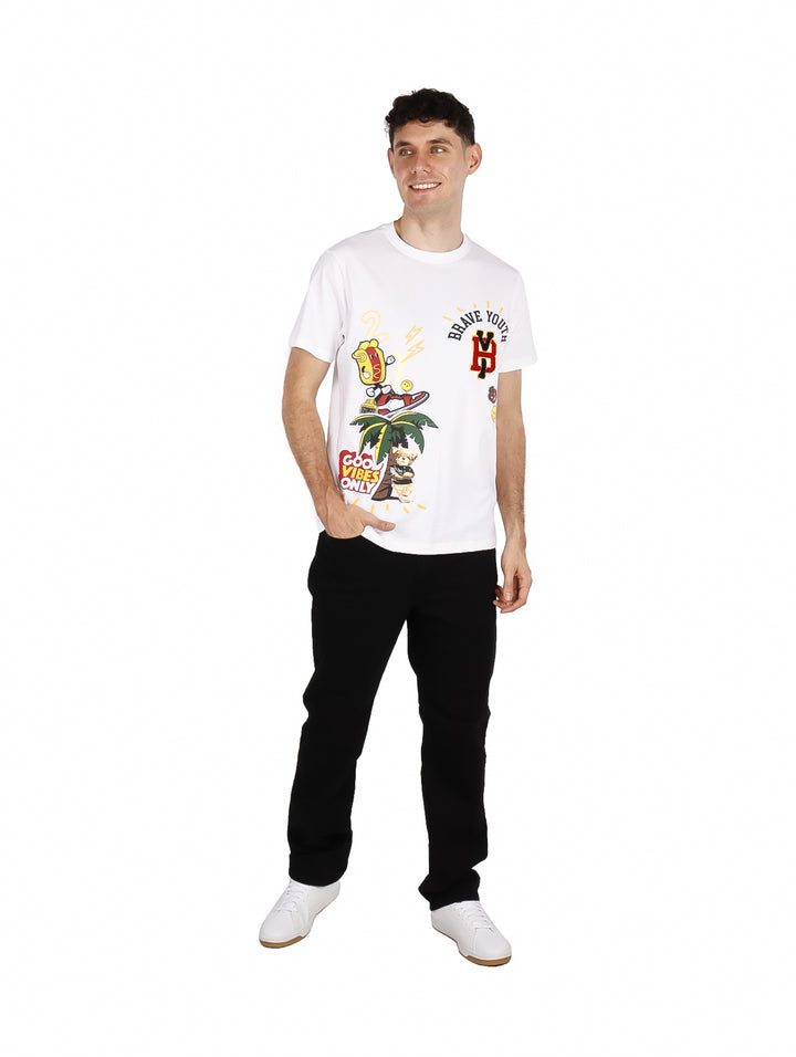 Playera Yakuza Blanca para Hombre