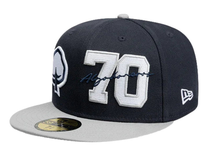 Gorra New Era 59Fifty Dual Logo Color Navy para Hombre