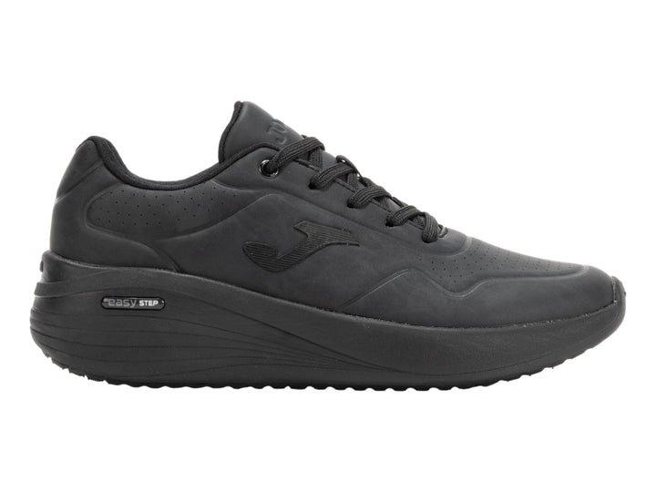 Zapato deportivo Joma modelo Minerva Lady en color negro total con suela Easy Step.