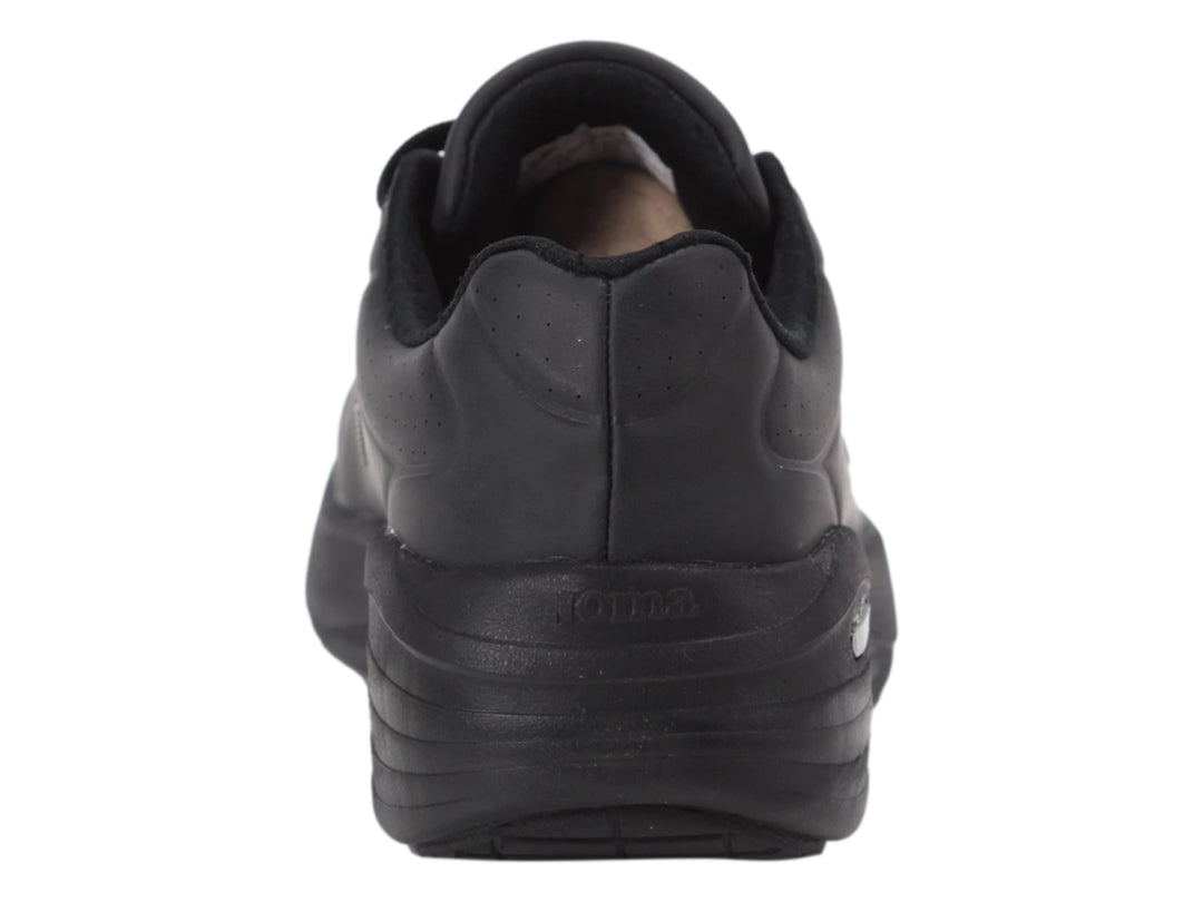 Zapato deportivo Joma modelo Minerva Lady en color negro total con suela Easy Step.