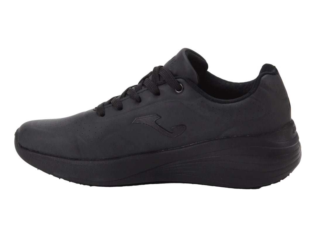 Zapato deportivo Joma modelo Minerva Lady en color negro total con suela Easy Step.