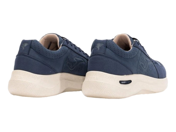 Tenis deportivos Joma color azul marino con suela blanca para hombre.