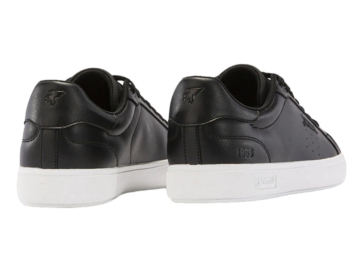 Tenis Joma para hombre en color negro con suela blanca y agujetas negras.