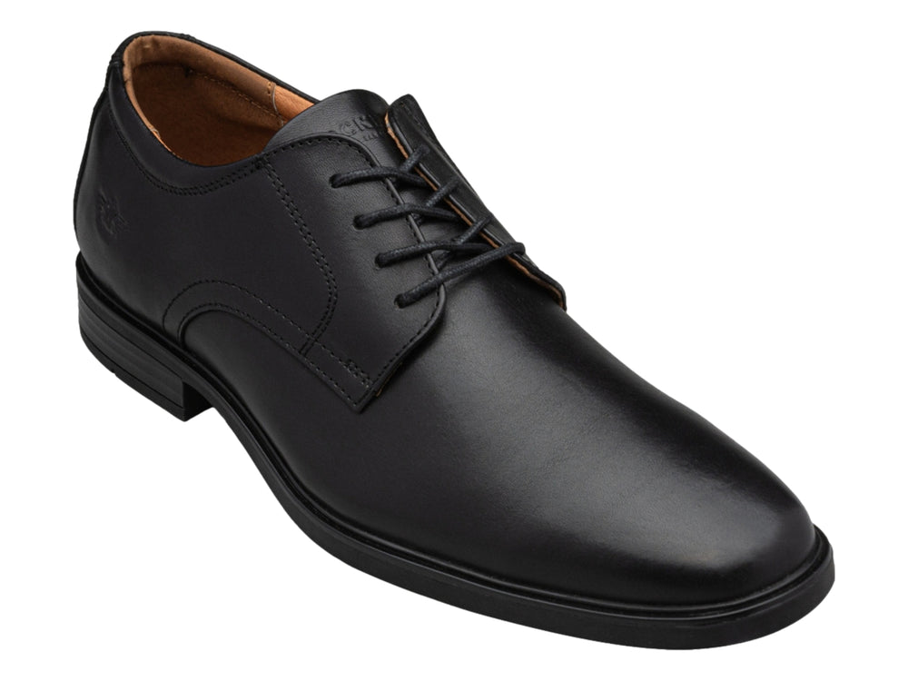 Zapato formal de vestir para Hombre en color negro con cordones y acabado liso.