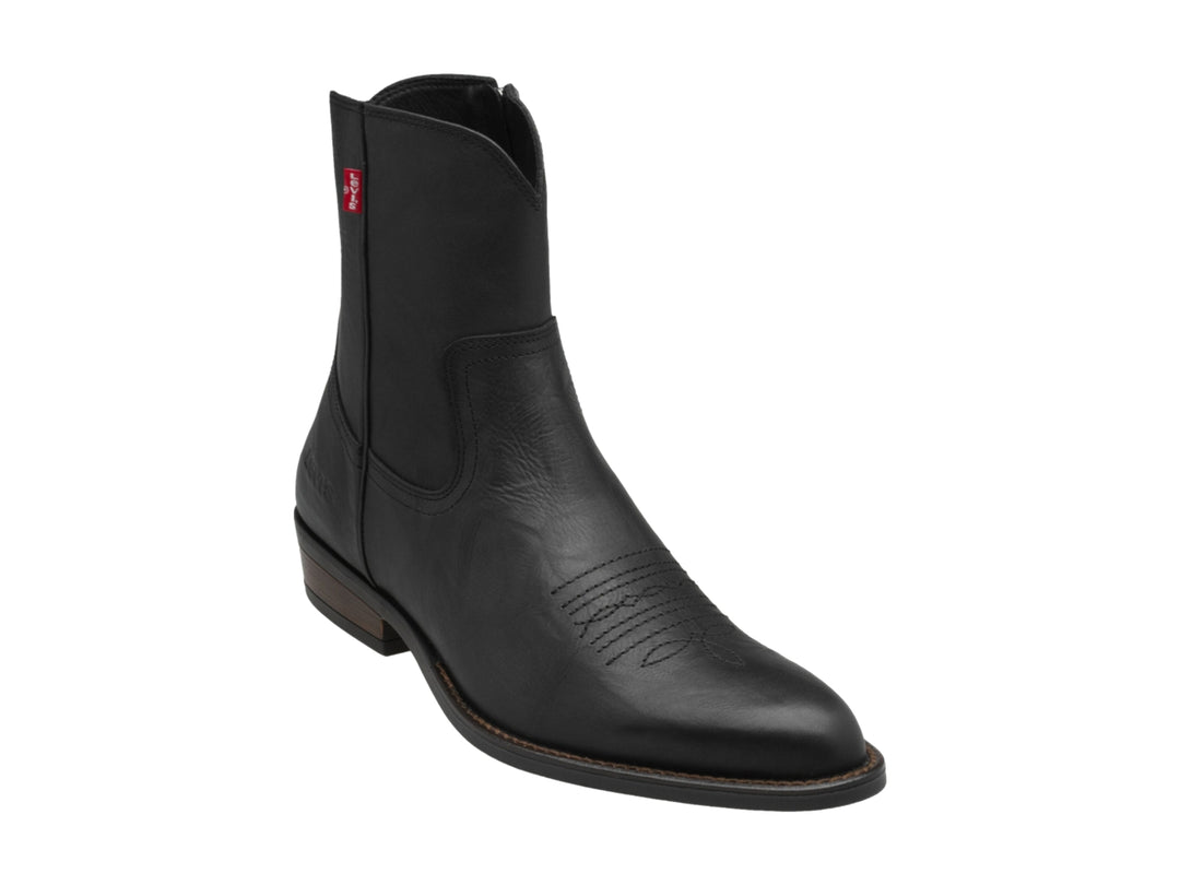 Bota negra de material sintético marca Levi&