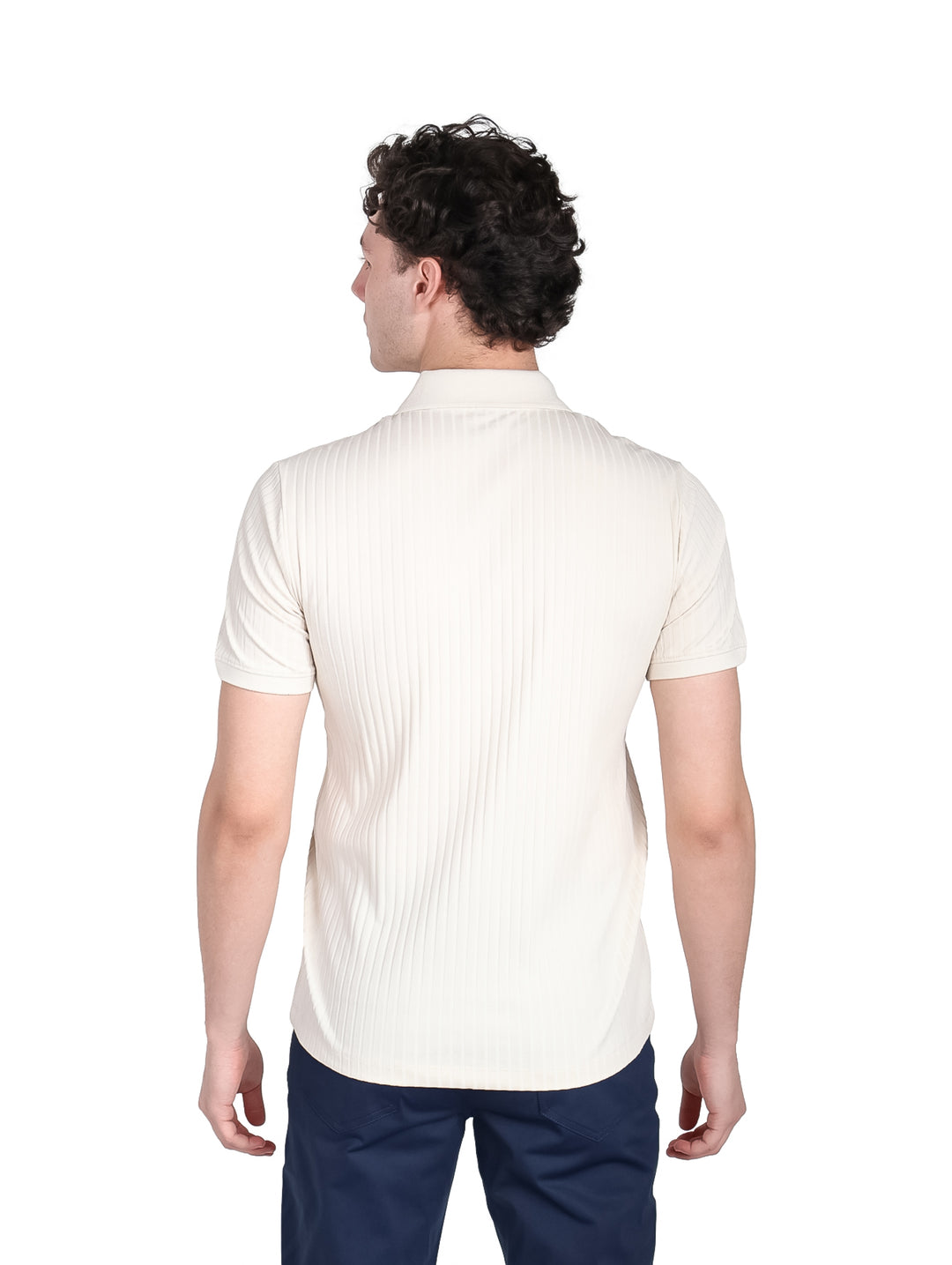 Playera Polo Perry Ellis Color Birch para Hombre