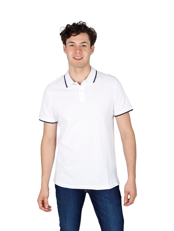 Playera Polo Perry Ellis Blanco para Hombre