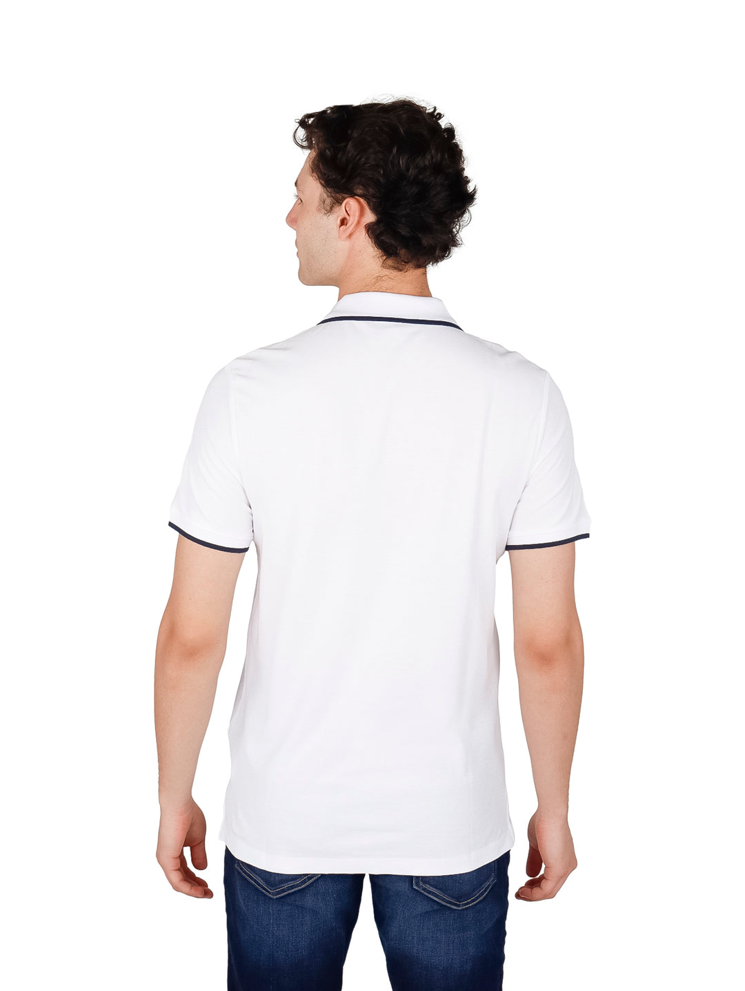 Playera Polo Perry Ellis Blanco para Hombre