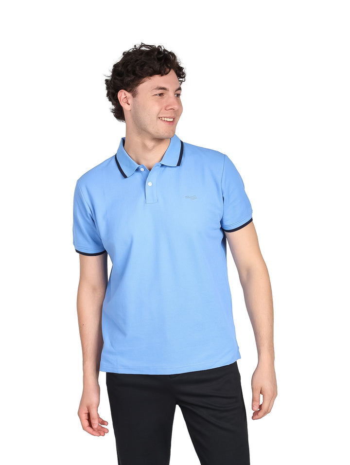 Playera Polo Perry Ellis Stonewash para Hombre