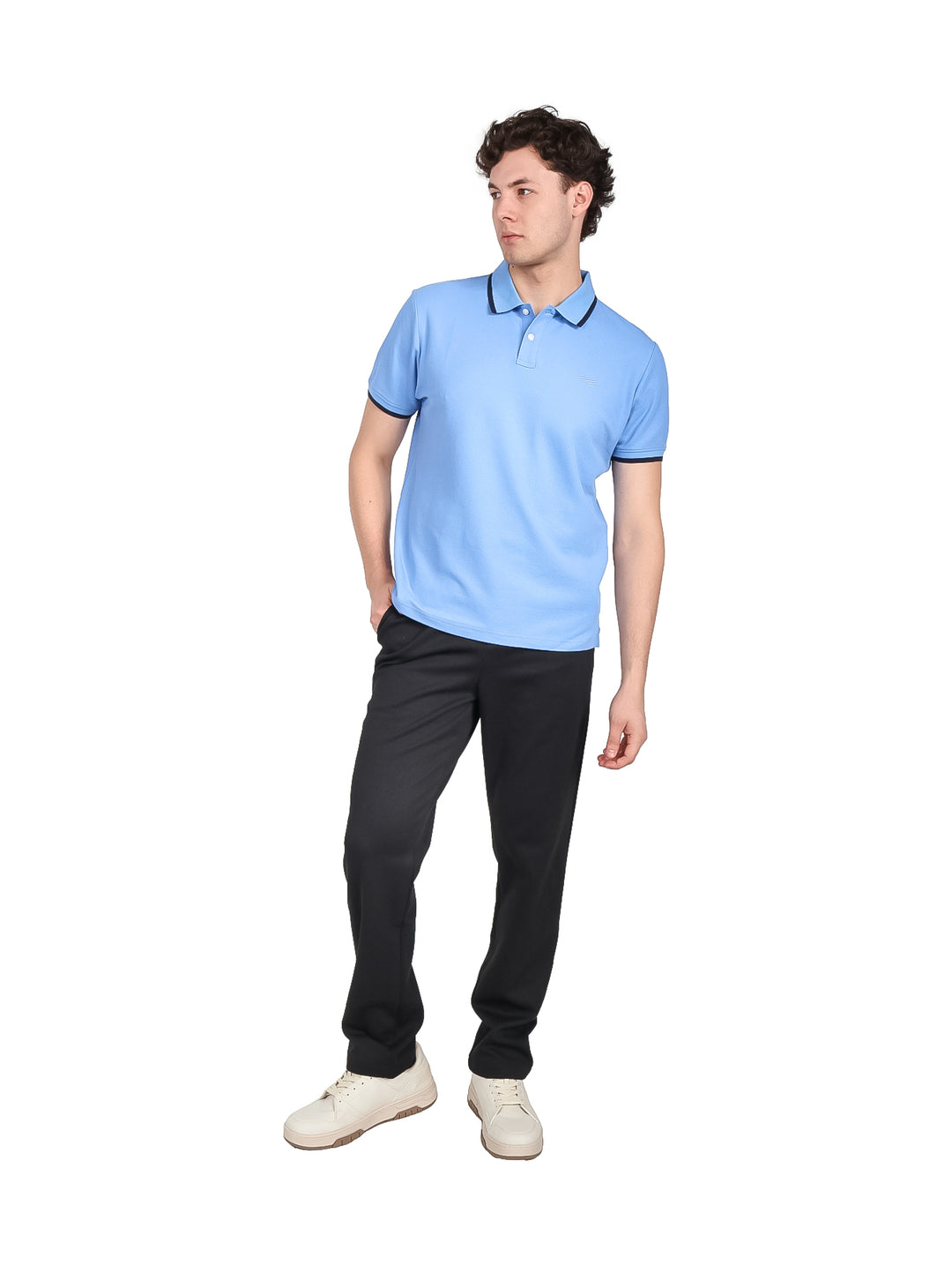 Playera Polo Perry Ellis Stonewash para Hombre