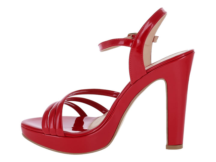 Sandalias Roze de Charol Rojo para Mujer