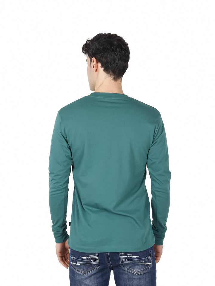 Playera Action Gear Manga Larga Verde Botella para Hombre