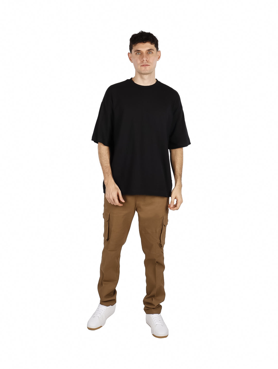 Playera Action Gear Oversized Negro para Hombre