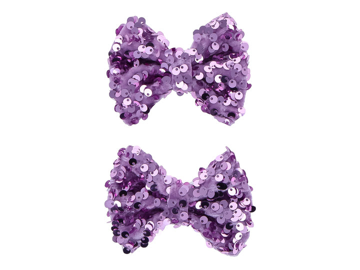 Set de 2 Moños Listonella Color Lila para Niña