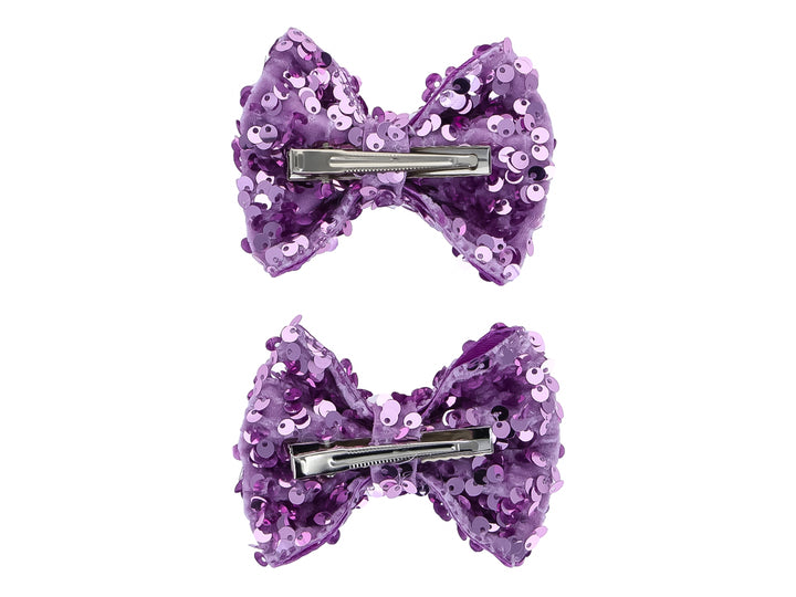 Set de 2 Moños Listonella Color Lila para Niña
