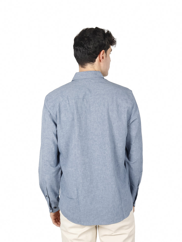 Camisa Eddie Bauer Front Range Chambray Azul para Hombre