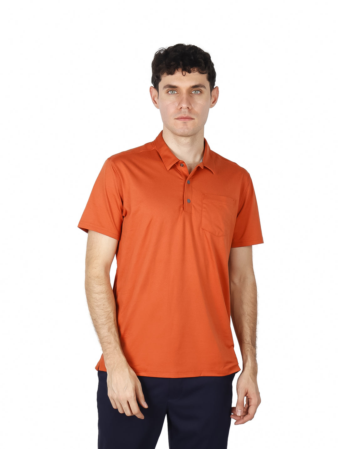 Playera Polo Eddie Bauer Color Ocre para Hombre